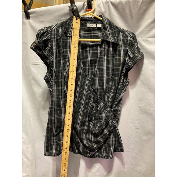 Cato Crossover V-Neck Short Sleeve Top Blouse Large Great Condition Cute - Picture 3 of 5